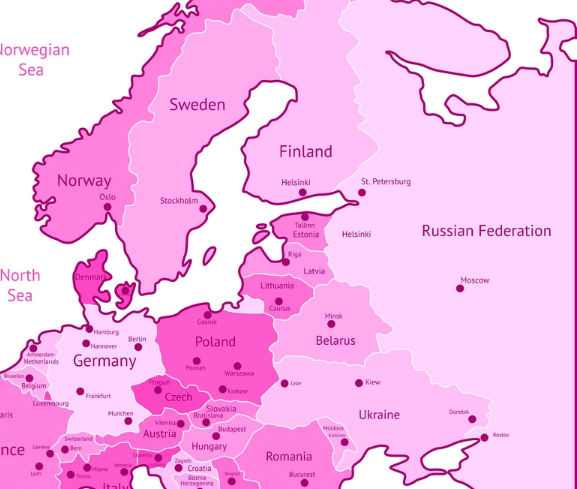 Slovakia is in the centre of Europe
